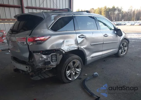 2015 Toyota Highlander Limited V6 z USA, uszkodzony, nr VIN 5TDDKRFH0FS126023